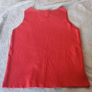 JOSEPH A Red Sleeveless Women's Top Size Small